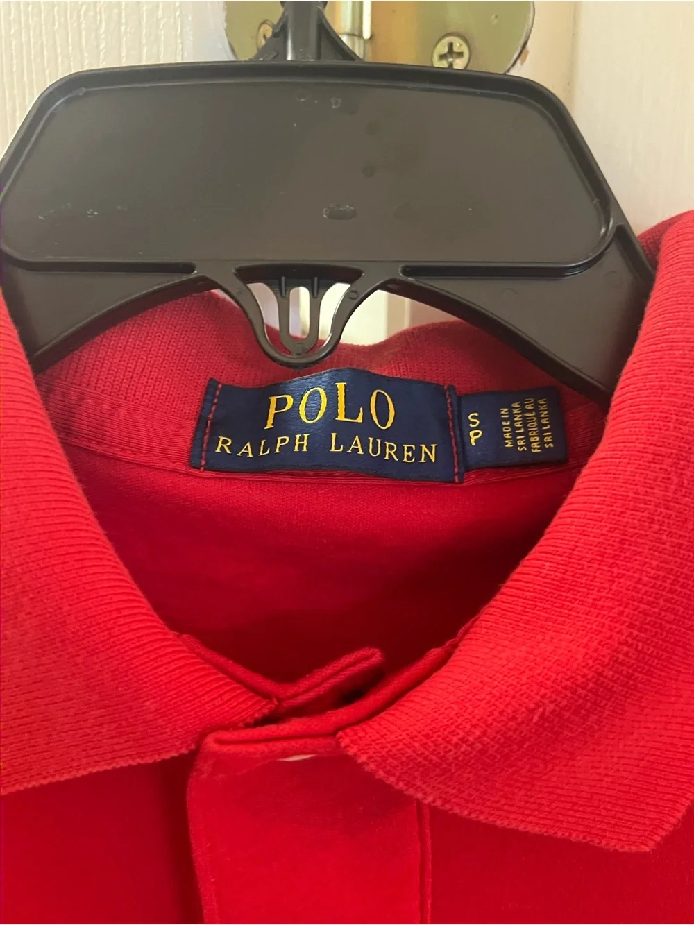 100% Cotton Polo Ralph Lauren Men’s Small Red Short-Sleeve Polo Shirt